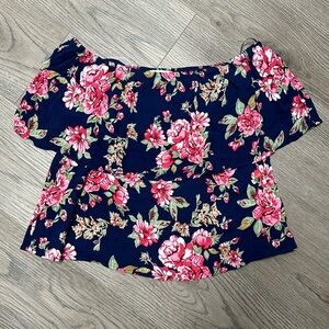 Floral Off The Shoulder Top